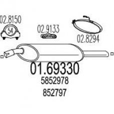 01.69330 MTS Глушитель выхлопных газов конечный