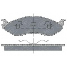 SP 181 SCT Комплект тормозных колодок, дисковый тормоз