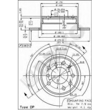 BS 7100 BRECO Тормозной диск