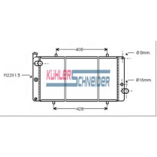 0712101 KUHLER SCHNEIDER Радиатор, охлаждение двигател