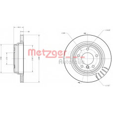 6110118 METZGER Тормозной диск