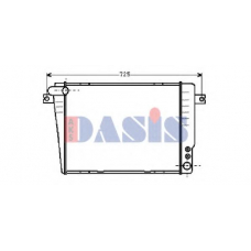 050450N AKS DASIS Радиатор, охлаждение двигателя