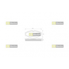 BD S250 STARLINE Комплект тормозных колодок, дисковый тормоз