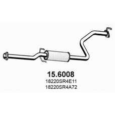 15.6008 ASSO Средний глушитель выхлопных газов