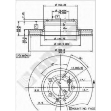 BS 8249 BRECO Тормозной диск