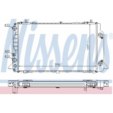 60448A NISSENS Радиатор, охлаждение двигателя