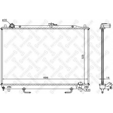 10-26693-SX STELLOX Радиатор, охлаждение двигателя