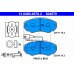 13.0460-4978.2 ATE Комплект тормозных колодок, дисковый тормоз