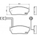 P 28 009 BREMBO Комплект тормозных колодок, дисковый тормоз