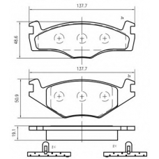 K404603 Vema Комплект тормозных колодок, дисковый тормоз