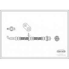 19033535 CORTECO Тормозной шланг