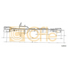 S24015 COFLE Тросик спидометра