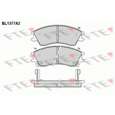 BL1377A2 FTE Комплект тормозных колодок, дисковый тормоз