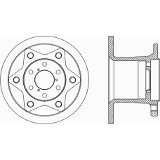 BDA1767.10 OPEN PARTS Тормозной диск