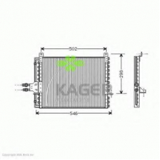 94-5775 KAGER Конденсатор, кондиционер