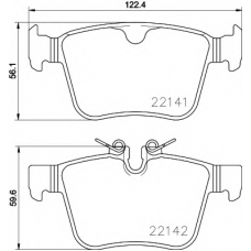 T2461 PAGID Комплект тормозных колодок, дисковый тормоз