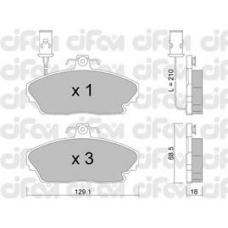 822-689-0 CIFAM Комплект тормозных колодок, дисковый тормоз