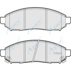 PAD1867 APEC Комплект тормозных колодок, дисковый тормоз