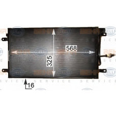 8FC 351 344-101 HELLA Конденсатор, кондиционер