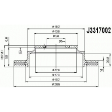 J3317002 NIPPARTS Тормозной диск