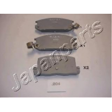 PP-204AF JAPANPARTS Комплект тормозных колодок, дисковый тормоз