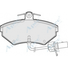 PAD1152 APEC Комплект тормозных колодок, дисковый тормоз