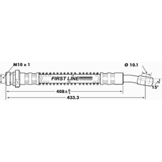 FBH7047 FIRST LINE Тормозной шланг