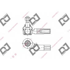 DE1244 DJ PARTS Наконечник поперечной рулевой тяги