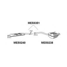 ME50351 VENEPORTE Глушитель выхлопных газов конечный