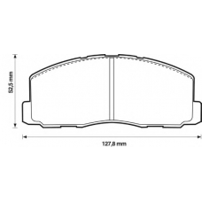 572295B BENDIX Комплект тормозных колодок, дисковый тормоз