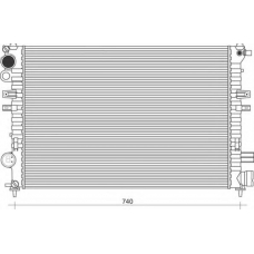 350213866000 MAGNETI MARELLI Радиатор, охлаждение двигателя