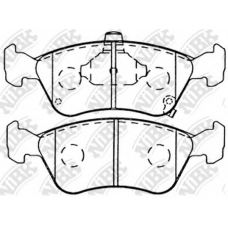 PN1170 NiBK Комплект тормозных колодок, дисковый тормоз
