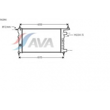 OL2261 AVA Радиатор, охлаждение двигателя