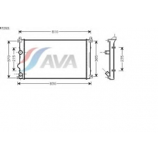 RT2321 AVA Радиатор, охлаждение двигателя