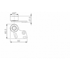 TKR 9896 TIMKEN Натяжной ролик, ремень грм