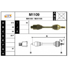 M1109 SNRA Приводной вал