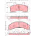 GDB4005 TRW Комплект тормозных колодок, дисковый тормоз