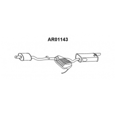 AR01143 VENEPORTE Глушитель выхлопных газов конечный