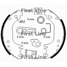 FBS172 FIRST LINE Комплект тормозных колодок