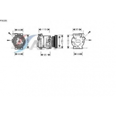 FTK035 AVA Компрессор, кондиционер