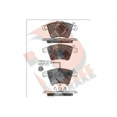 RB1778 R BRAKE Комплект тормозных колодок, дисковый тормоз