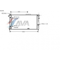 OL2136 AVA Радиатор, охлаждение двигателя