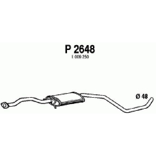 P2648 FENNO Средний глушитель выхлопных газов