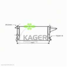 31-3466 KAGER Радиатор, охлаждение двигателя