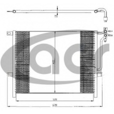 300435 ACR Конденсатор, кондиционер