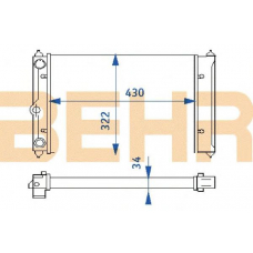 2110231 BEHR Radiator