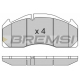 BP7317 BREMSI Комплект тормозных колодок, дисковый тормоз