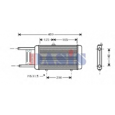 481440N AKS DASIS Радиатор, охлаждение двигателя