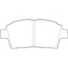 DBP371392 DURON Комплект тормозных колодок, дисковый тормоз