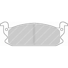 FDB407 FERODO Комплект тормозных колодок, дисковый тормоз